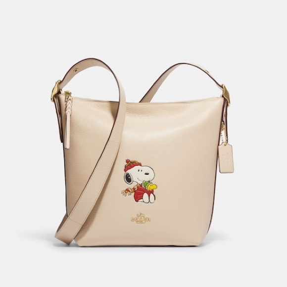 Coach X Peanuts Val Duffle With Snoopy Cuddle Motif NWT - Picture 2 of 5
